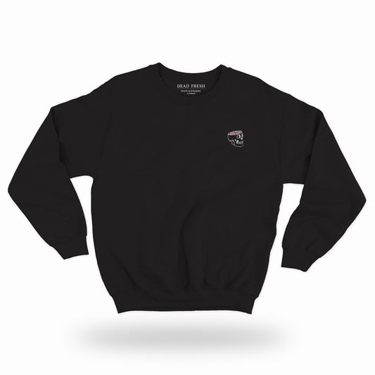 Black Sweater - Embroidered